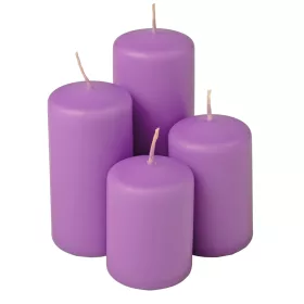   Set lumânări cilindru advent scară, Ø50 x 70/80/100/120mm - Mov mat