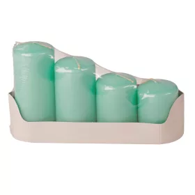   Set lumânări cilindru advent scară, Ø50 x 70/80/100/120mm - Turcoaz deschis