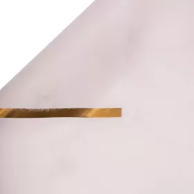   Foaie folie model marmură cu margine aurie 57 x 57cm, 20buc. - Alb