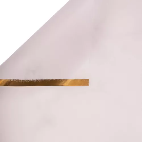 Foaie folie model marmură cu margine aurie 57 x 57cm, 20buc. - Alb