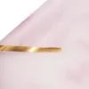 Foaie folie model marmură cu margine aurie 57 x 57cm, 20buc. - Roz deschis