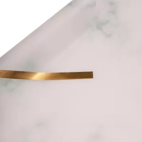   Foaie folie model marmură cu margine aurie 57 x 57cm, 20buc. - Verde pastel