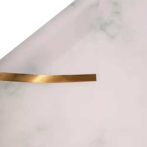 Foaie folie model marmură cu margine aurie 57 x 57cm, 20buc. - Verde pastel