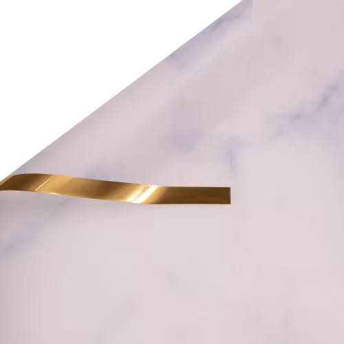 Foaie folie model marmură cu margine aurie 57 x 57cm, 20buc. - Albastru