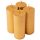 Set lumânări advent rustice metalizate 10 x 4cm - Auriu