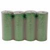 Set lumânări advent rustice metalizate 10 x 4cm - Verde închis