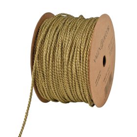 Șnur decorativ 2mm x 25m - Auriu metalizat