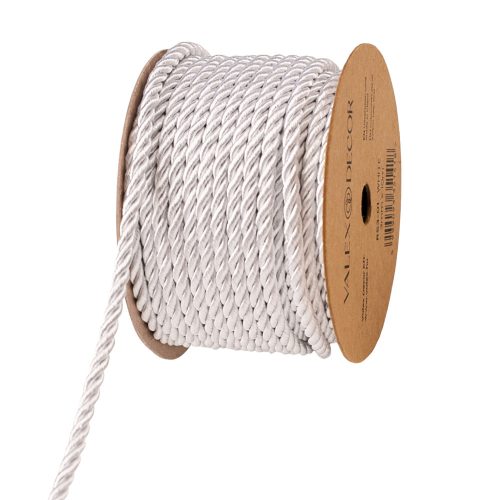 Sfoară decorativă 3mm x 10m - Alb lucios