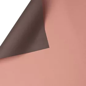 Folie bicoloră 58cm x 58cm - Roz deschis / Gri