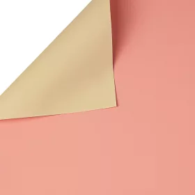 Folie bicoloră 58cm x 58cm - Verde deschis / Roz pudrat