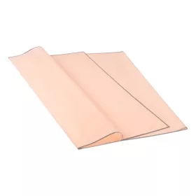   Foaie folie cu ramă argintie 57 x 57cm, 20buc. - Roz pudrat lucios