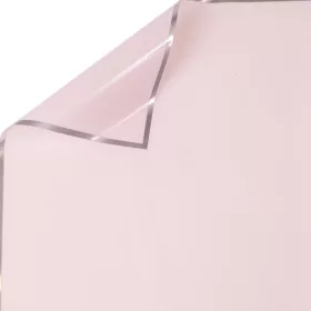   Foaie folie cu ramă argintie 57 x 57cm, 20buc. - Lila deschis lucios