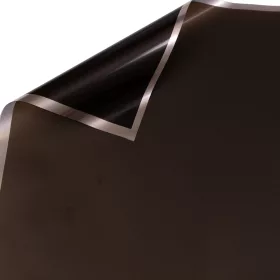   Foaie folie cu ramă argintie 57 x 57cm, 20buc. - Negru lucios