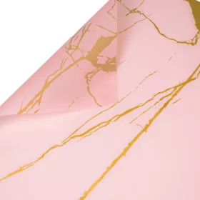 Folie cu model marmorat 58cm x 58cm, 20buc - Roz pudră