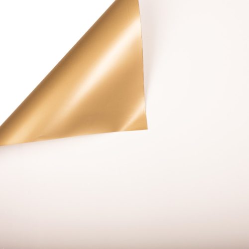 Folie decorativă 58cm x 58cm 20buc - Alb / Auriu