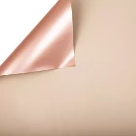 Folie coală 58cm x 58cm, 20 buc. - Bej / Rose gold