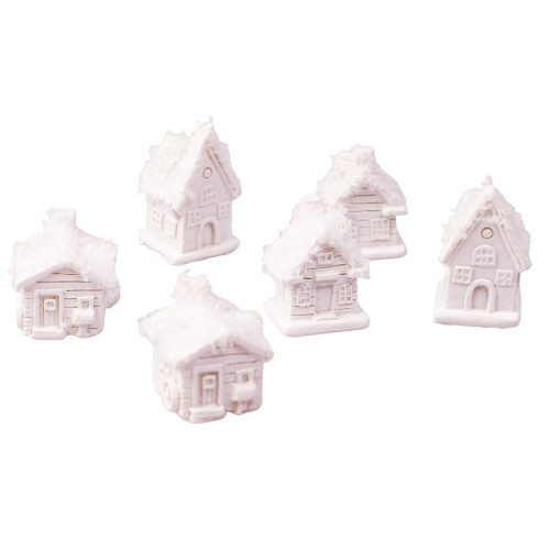 6buc. autocolant decorativ căsuță 2.5 x 3.3cm
