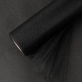 Rolă tull moale 30cm x 20m - Negru