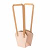 Set 10 pungi kraft pentru flori 12 x 11 x 7cm - Roz închis