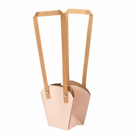   10 buc. Pungi kraft pentru flori 12(h) x 11(l) x 7(m) cm - Roz pudrat închis