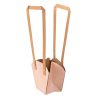 Set 10 pungi kraft pentru flori 12 x 11 x 7cm - Roz închis