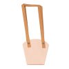 Set 10 pungi kraft pentru flori 12 x 11 x 7cm - Roz închis