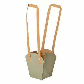   10 buc. Pungi kraft pentru flori 12(h) x 11(l) x 7(m) cm - Verde vintage