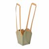 Set 10 pungi kraft pentru flori 12 x 11 x 7cm - Verde vintage