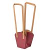 Set 10 pungi kraft pentru flori 12 x 11 x 7cm - Bordo