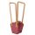 Set 10 pungi kraft pentru flori 12 x 11 x 7cm - Bordo