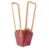 Set 10 pungi kraft pentru flori 12 x 11 x 7cm - Bordo