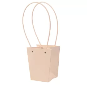   10 buc. Pungi pentru flori 13(î) x 9.5(l) x 15.5(a) cm - Pudră deschisă