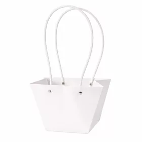 10 buc. Pungi pentru flori 20(î) x 12(l) x 12(a) cm - Alb