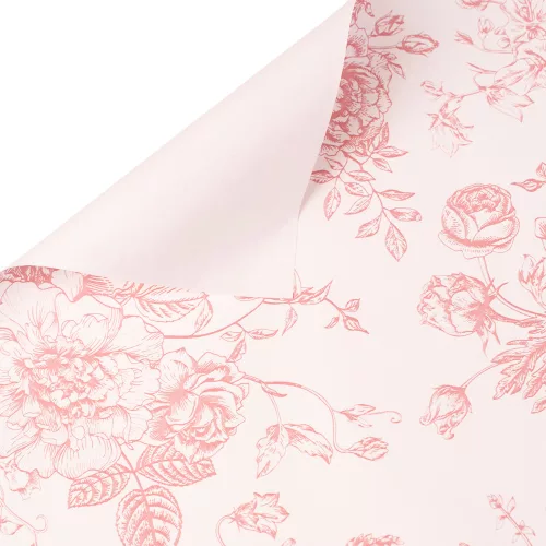 Foaie folie Victorian Sketch 57 x 57cm, 20buc. - Roz antic