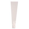 Pungi din Hartie pentru flori 12.5 cm x 4 cm x 45 cm, 50 buc. - Alb