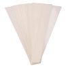 Pungi din Hartie pentru flori 12.5 cm x 4 cm x 45 cm, 50 buc. - Alb