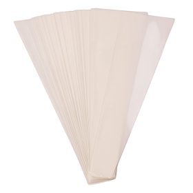   Pungi din Hartie pentru flori 12.5 cm x 4 cm x 45 cm, 50 buc. - Alb