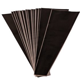   Pungi din Hartie pentru flori 12.5 cm x 4 cm x 45 cm, 50 buc. - Negru