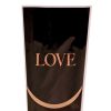 Pungi din Hartie pentru flori „Love” 12.5 cm x 4 cm x 45 cm, 20 buc. - Negru