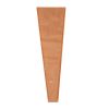 Pungi din Hartie pentru flori 12.5 cm x 4 cm x 45 cm, 30 buc. - Natural