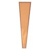 Pungi din Hartie pentru flori cu ramă rose gold 12.5 cm x 4 cm x 45 cm, 50 buc. - Crem