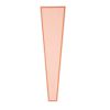Pungi din Hartie pentru flori cu ramă rose gold 12.5 cm x 4 cm x 45 cm, 50 buc. - Roz