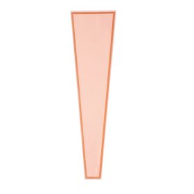   Pungi din Hartie pentru flori cu ramă rose gold 12.5 cm x 4 cm x 45 cm, 50 buc. - Roz