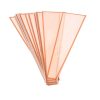 Pungi din Hartie pentru flori cu ramă rose gold 12.5 cm x 4 cm x 45 cm, 50 buc. - Roz