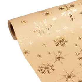   Material decorativ de Crăciun din catifea, alergător de masă, 28cm x 2.7m - Crem