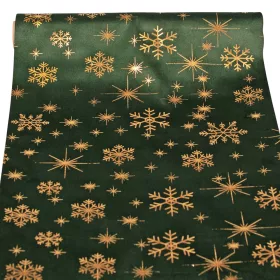   Material decorativ de Crăciun din catifea, alergător de masă, 28cm x 2.7m - Verde închis
