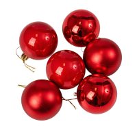 6cm Globuri de Crăciun din plastic